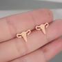 Tiny Uterus Earrings Simple Stainless Steel Ear Studs Anatomic Stud Earrings for Women