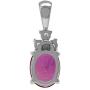 Silvershake 9X7mm Oval Shape 925 Sterling Silver Birthstone Classic Pendant Jewelry