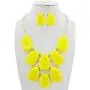 Firstmeet Statement Bubble Chunky Pendant Necklace with Earrings (XL-1123) Firstmeet Statement Bubble Chunky Pendant Necklace with Earrings (XL-1123)