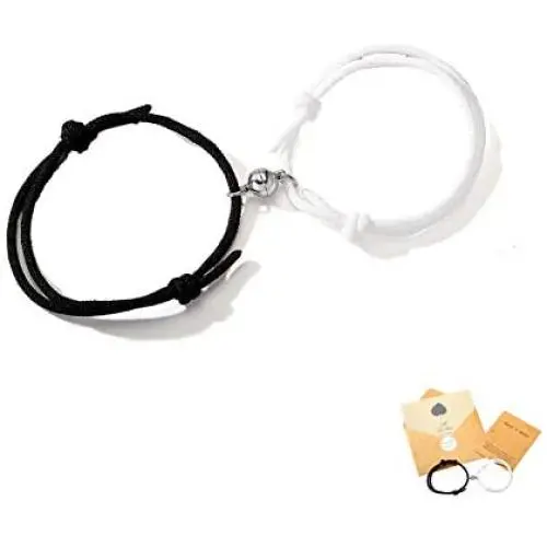 EXGOX Magnetic Bracelet, Mutual Attraction Rope Hand-Woven Bracelet, Friendship Gifts for Women Best Friend Bracelet Adjustable Bracelet Jewelry Gift for Men and Women EXGOX Magnetic Bracelet, Mutual Attraction Rope Hand-Woven Bracelet, Friendship Gifts for Women Best Friend Bracelet Adjustable Bracelet Jewelry Gift for Men and Women