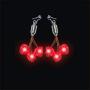 Light Up Red Hearts Dangling LED Earrings