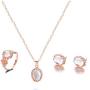 Eollan Boho Gold Rings Set Sun Rhinestone Mid Knuckle Rings Teardrop Joint Rings Jewelry for Women and Girls(17PCS)