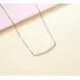 FANCIME 18K Solid Real Rose Gold Smile Necklace Diamond-cut Bar Pendant Necklace Fine Jewelry Gift for Women Girls 16+2 inch Extender FANCIME 18K Solid Real Rose Gold Smile Necklace Diamond-cut Bar Pendant Necklace Fine Jewelry Gift for Women Girls 16+2 inch Extender