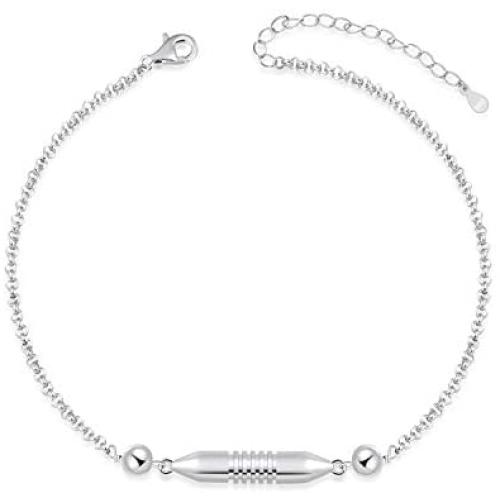 YWN Sterling Silver Cremation Cylinder Urn Bangles Memorial Ashes Keepsake Jewelry bracelet urns for human ashes for women men