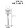 LUHE Butterfly Necklace Sterling Silver Long Fringe Tassel Butterfly Jewelry for Women Girls, Romantic Anniversary Birthday Gifts for Her