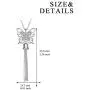 LUHE Butterfly Necklace Sterling Silver Long Fringe Tassel Butterfly Jewelry for Women Girls, Romantic Anniversary Birthday Gifts for Her
