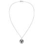 AeraVida Intricately Stylized Trinity Knot or Triquetra .925 Sterling Silver Pendant Necklace