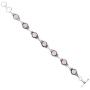 Rose Quartz Bracelet 925 Silver Overlay Handmade Boho Style Jewelry