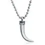 Bling Jewelry Italian Horn Protection Tooth Amulet Pendant Necklace for Women for Men Stainless Steel with Chain Bling Jewelry Italian Horn Protection Tooth Amulet Pendant Necklace for Women for Men Stainless Steel with Chain