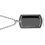 Bling Jewelry Personalized Engrave Hip Hop CZ Accent Military Army Black Dog Tag Pendant Necklace for Men Stainless Steel with Chain Bling Jewelry Personalized Engrave Hip Hop CZ Accent Military Army Black Dog Tag Pendant Necklace for Men Stainless Steel with Chain