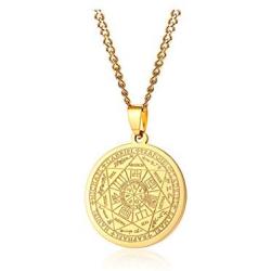 Magic Seals Amulets Spiritual Lucky Jewelry Pendent Necklace Jewelry Seven Seals of The Archangels Necklace