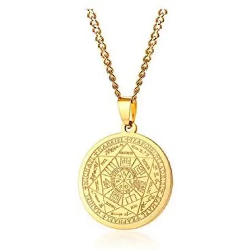 XUANPAI The Seal of The Seven Archangels Amulet Pendant Necklaces Gabriel Uriel Jewelry Gift Witch Pagan Jewelry