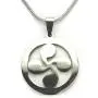 Lauburu Necklace, 18'' (45.7cm) Chain, Pure 304 Stainless Steel Non-Tarnishing and Hypo Allergenic, 1'' Basque Cross with 18'' Snake Chain Lauburu Necklace, 18'' (45.7cm) Chain, Pure 304 Stainless Steel Non-Tarnishing and Hypo Allergenic, 1'' Basque Cross with 18'' Snake Chain