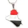 Stainless Steel Republic of Iraq Map Pendant Necklace Gold Color Allah Name Pendant Allah Heart Jewelry Stainless Steel Republic of Iraq Map Pendant Necklace Gold Color Allah Name Pendant Allah Heart Jewelry