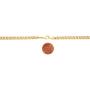 Barzel Gold Chain Necklace for Women, Men, Boys & Girls 18k Gold Plated Diamond Cut Curb/Cuban Link Chain Necklace 5MM for Men, Women & Teens - Made in Brazil