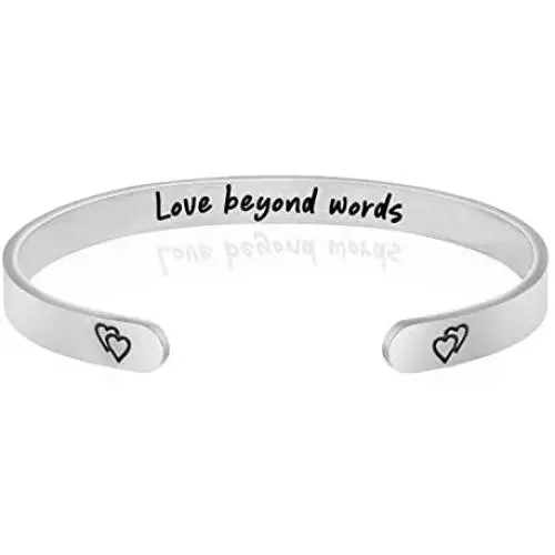 Mantra Cuff for Women, Inspirational Gift Jewelry for her, Motivational Silver Friendship Bracelets, Engraved Bracelets for Women, Encouragement Jewelry Mantra Cuff for Women, Inspirational Gift Jewelry for her, Motivational Silver Friendship Bracelets, Engraved Bracelets for Women, Encouragement Jewelry