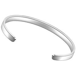 Myjewel Inspirational Bracelets Stainless Steel Cuff Bangle Gifts for Women, Men Teens Girls -Motivational Mantra Quote Inspirational Jewelry for Friendship Encouragement with Gift Box.