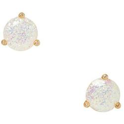 Kate Spade Glitter Round Opaque Earrings