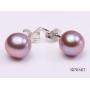 JYX Pearl Necklace Set AAA Quality 7-8mm Round Freshwater Cultured Pearl Necklace and Earings Set