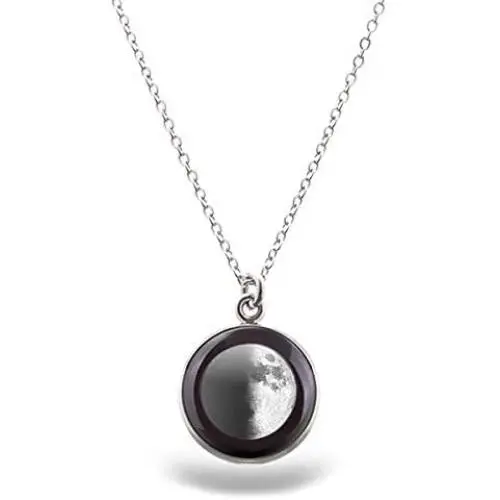 Your Moon Phase LUNA NECKLACE | Stainless Steel Charm / 18'' Chain Your Moon Phase LUNA NECKLACE | Stainless Steel Charm / 18'' Chain