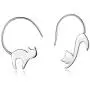 ONLYJUMP Cute Cat Dangle Stud Earrings for Women Girls Fashion 925 Sterling Silver Pull Through Animal Asymmetric Funny Earring Jewelry Birthday Gift ONLYJUMP Cute Cat Dangle Stud Earrings for Women Girls Fashion 925 Sterling Silver Pull Through Animal Asymmetric Funny Earring Jewelry Birthday Gift