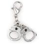 Its All About...You! Mini Handcuffs Clip on Charm Perfect for Necklaces and Bracelets 96T