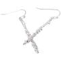 Spinningdaisy Dangling Rhinestone Flute Earrings