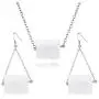 SMALLLOVE Funny Toilet Roll Paper Necklace and Earrings Set for Women Girls Adorable Handmade PU Leather Wire Dangle Drop Statement Hook Earrings