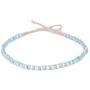 BlueRica Hemp Choker Necklace with Cats Eye Beads (Light Blue)