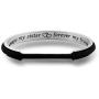 Zuo Bao Always My Sister Forever My Friend Hair Tie Bracelet Sister in Law Gift Sister of The Groom Cuff Bangle Bracelet