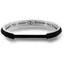 Zuo Bao Always My Sister Forever My Friend Hair Tie Bracelet Sister in Law Gift Sister of The Groom Cuff Bangle Bracelet