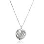 Sterling Silver ''My Daughter My Love'' Heart Pendant Necklace