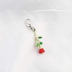 FUSTYLE Rose Pendant Necklace Infinity Love Charm Beauty and The Beast Rose Jewelry Gifts