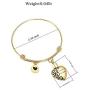 zeqingjw Cremation Jewelry Bracelet for Ashes - Stainless Steel Heart Urn Bangles for Ashes Always in My Heart Memorial Keepsake Jewelry