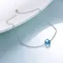 AOBOCO Sterling Silver Anklets with Swarovski Crystal, Adjustable Ankle Bracelet for Women AOBOCO Sterling Silver Anklets with Swarovski Crystal, Adjustable Ankle Bracelet for Women