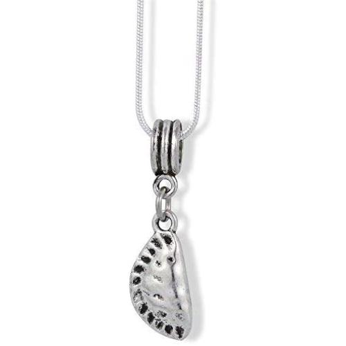 Pierogi Necklace | Dumpling Necklace a Food Jewelry Necklace on a 22 inch Silver Plated Snake Chain a Great Complement to your Pierogi Maker or Dumpling Mold Dumpling Maker Set helps make Polish Food