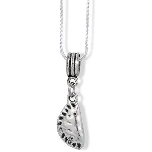 Pierogi Necklace | Dumpling Necklace a Food Jewelry Necklace on a 22 inch Silver Plated Snake Chain a Great Complement to your Pierogi Maker or Dumpling Mold Dumpling Maker Set helps make Polish Food