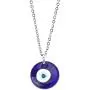 Evil Eye Necklace,Blue Turkish Glass Leather Rope Evil Eye Necklace for Women Men Lucky Protection Evil Eye Necklace,Blue Turkish Glass Leather Rope Evil Eye Necklace for Women Men Lucky Protection