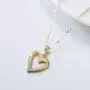 Yafeeso Solid 14K Gold Heart Necklace for Women Girls Love Heart Pendant Necklacewith 5A Cubic Zirconia for Anniversary Mothers Day Couple Jewelry Gifts for Her, 16+2 Inch Yafeeso Solid 14K Gold Heart Necklace for Women Girls Love Heart Pendant Necklacewith 5A Cubic Zirconia for Anniversary Mothers Day Couple Jewelry Gifts for Her, 16+2 Inch