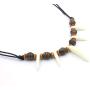Scddboy Caveman Necklace,Bone Tooth Necklace for men