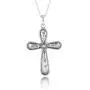 PZ Paz Creations 925 Sterling Silver Hammered Cross Pendant Necklace PZ Paz Creations 925 Sterling Silver Hammered Cross Pendant Necklace