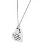 Daughter Gift from Mom or Dad - MY LITTLE GIRL YESTERDAY MY FRIEND TODAY MY DAUGHTER FOREVER Heart Pendant Necklace for Women & Teen Girls