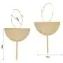 Fashion Exaggerated 18K Gold Geometric Multi-layer Half Circle Dangle Drop Earring for Women Fashion Exaggerated 18K Gold Geometric Multi-layer Half Circle Dangle Drop Earring for Women