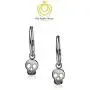 Big Apple Hoops - Easter Sunday High Polished Solid 925 Sterling Silver Punk Rock Skull Charm with 14mm Hoop Earrings in 2 Colors Silver or Black with Maximum Anti-Tarnish Finish Gifts for Men, Teens, Women