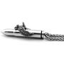 Warvik Biker Eagle Life to Ride Ride to Life Pendant Necklace Protection, Stainless Steel Jewelry Mens Womens Wheat Chain 20/28inch