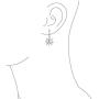 Nautical Boat Ship Wheel Anchor Small Leverback Dangle Earrings For Women For Teen 925 Sterling Silver