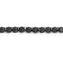 Bridal 9CT 3MM Prong Set Round AAA CZ Solitaire Tennis Bracelet For Women Black 14K Gold Plated Sterling Silver 7 Inch