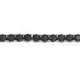 Bridal 9CT 3MM Prong Set Round AAA CZ Solitaire Tennis Bracelet For Women Black 14K Gold Plated Sterling Silver 7 Inch