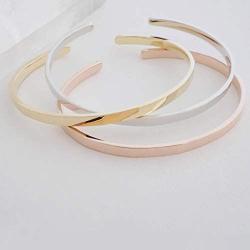HONEYCAT Hammered Open Cuff in Gold, Rose Gold, or. Silver | Minimalist, Delicate Jewelry