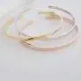 HONEYCAT Hammered Open Cuff in Gold, Rose Gold, or. Silver | Minimalist, Delicate Jewelry